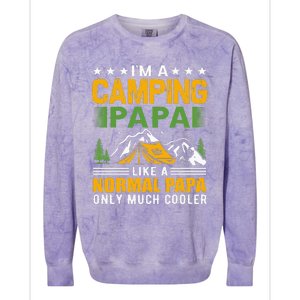 i´m a camping papa like a normal papa only much cooler Colorblast Crewneck Sweatshirt