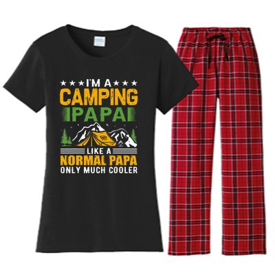 i´m a camping papa like a normal papa only much cooler Women's Flannel Pajama Set