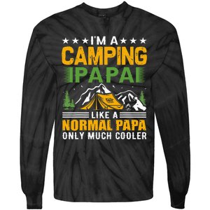 i´m a camping papa like a normal papa only much cooler Tie-Dye Long Sleeve Shirt