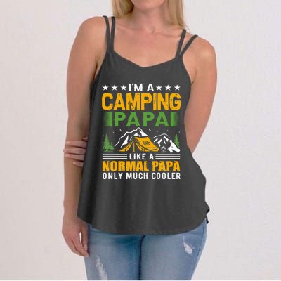 i´m a camping papa like a normal papa only much cooler Women's Strappy Tank