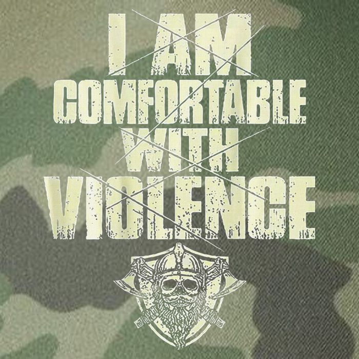 I Am Comfortable With Violence Legacy Tie Dye Trucker Hat