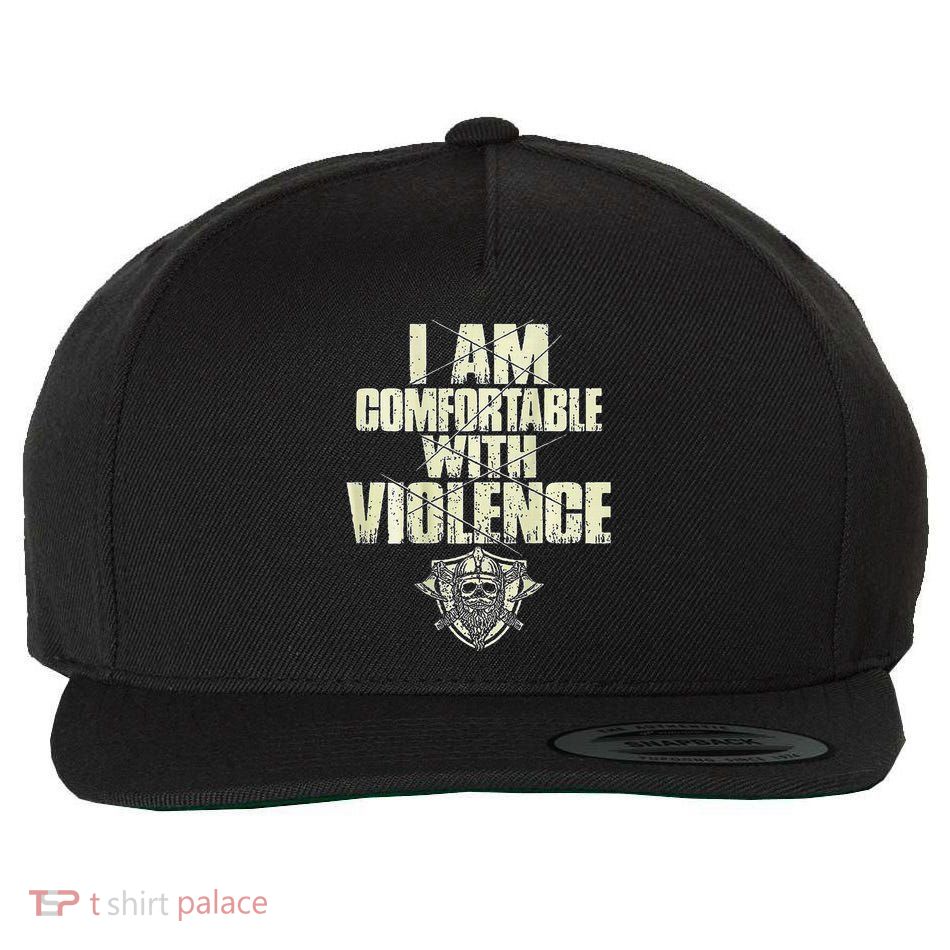 I Am Comfortable With Violence Wool Snapback Cap