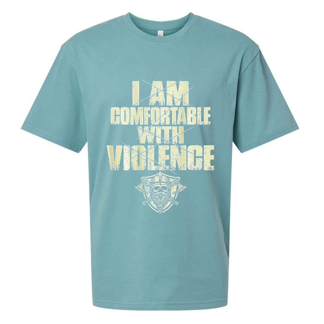 I Am Comfortable With Violence Sueded Cloud Jersey T-Shirt