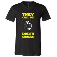 I Am Darth Grader Sci Fi Space V-Neck T-Shirt