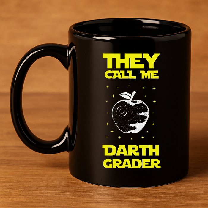I Am Darth Grader Sci Fi Space 11oz C Handle Ceramic Mug