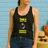 I Am Darth Grader Sci Fi Space Womens Tank Top