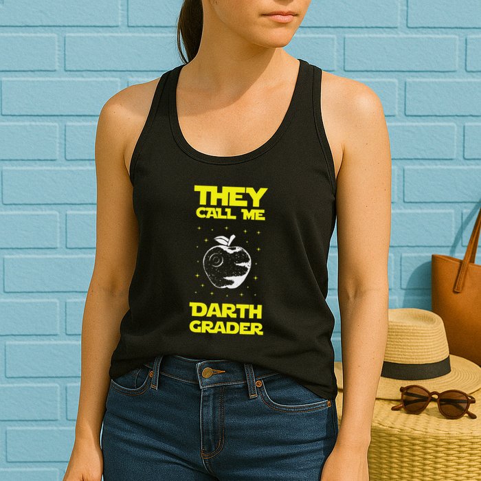 I Am Darth Grader Sci Fi Space Womens Tank Top