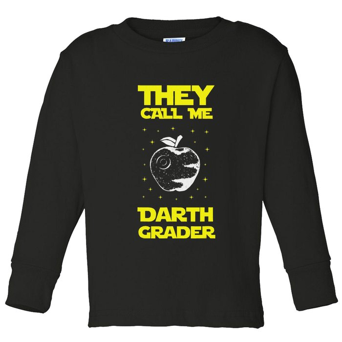 I Am Darth Grader Sci Fi Space Toddler Long Sleeve Shirt