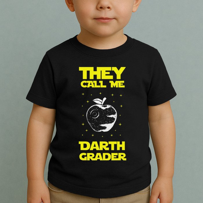 I Am Darth Grader Sci Fi Space Toddler T-Shirt