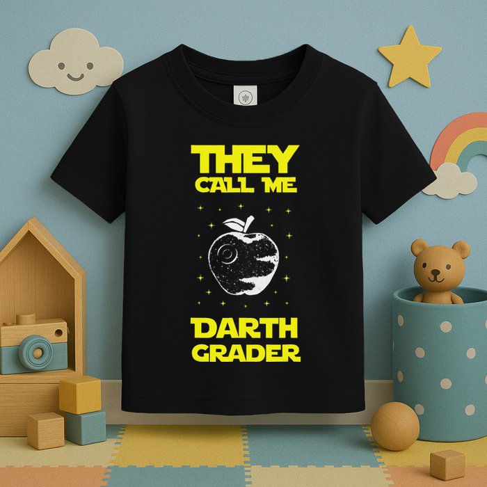 I Am Darth Grader Sci Fi Space Toddler T-Shirt