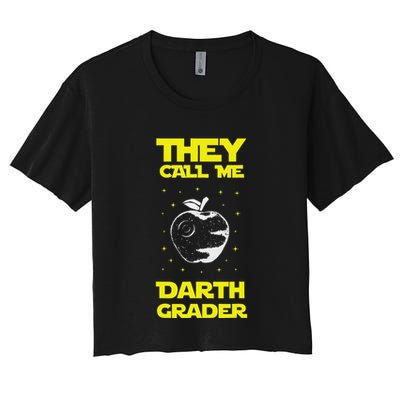 I Am Darth Grader Sci Fi Space Crop Top