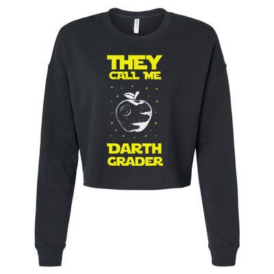 I Am Darth Grader Sci Fi Space Cropped Pullover Crew