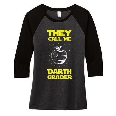 I Am Darth Grader Sci Fi Space Women's Tri-Blend 3/4-Sleeve Raglan Shirt