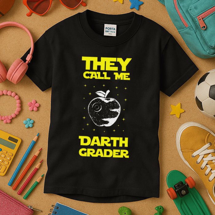 I Am Darth Grader Sci Fi Space Kids T-Shirt