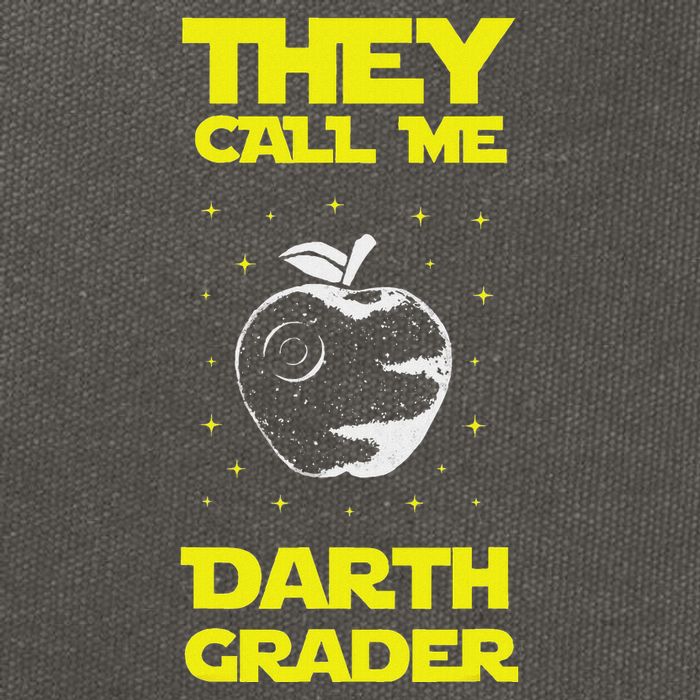 I Am Darth Grader Sci Fi Space Cotton Canvas Backpack