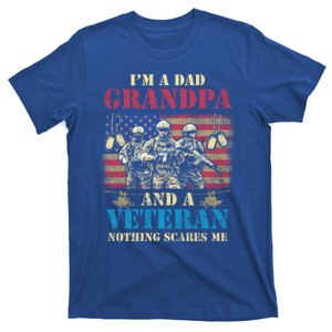 Im A Dad Grandpa Veterans Day Usa Flag Proud Soldier Cute Gift T-Shirt