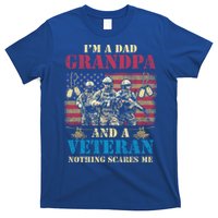 Im A Dad Grandpa Veterans Day Usa Flag Proud Soldier Cute Gift T-Shirt