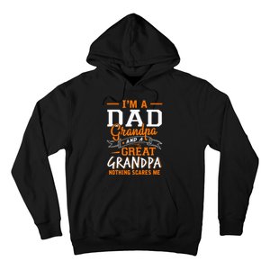 I'm A Dad Grandpa Great Nothing Scares Me Fathers Day Gift Hoodie