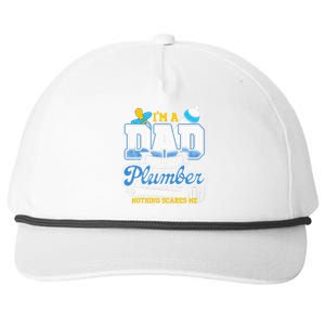 Im A Dad And A Plumber Nothing Scares Me Fyunny Plumber Snapback Five-Panel Rope Hat