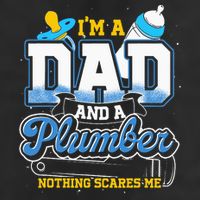 Im A Dad And A Plumber Nothing Scares Me Fyunny Plumber Microfiber Hand Towel
