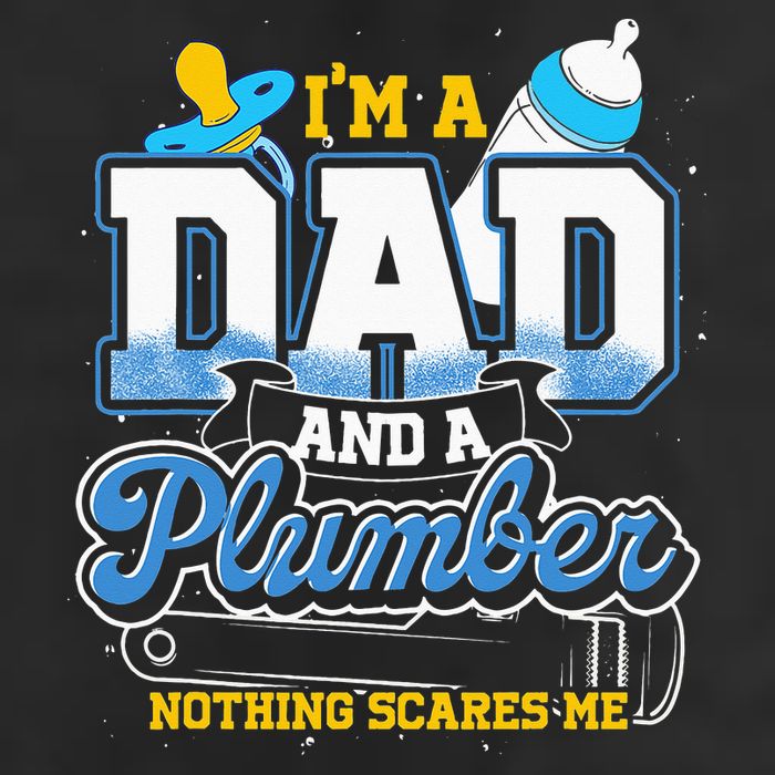 Im A Dad And A Plumber Nothing Scares Me Fyunny Plumber Microfiber Hand Towel