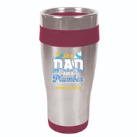Im A Dad And A Plumber Nothing Scares Me Fyunny Plumber 16oz Travel Tumbler