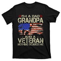 Im A Dad Grandpa And Veteran Fathers Day Papa Grandpa Gifts T-Shirt