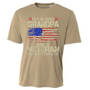 Im A Dad Grandpa And Veteran Fathers Day Papa Grandpa Gifts Cooling Performance Crew T-Shirt