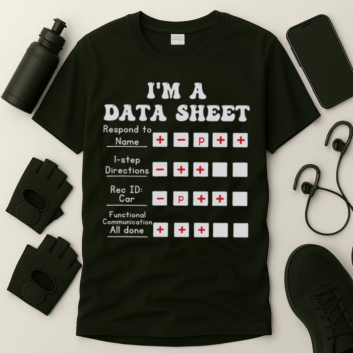 I'm A Data Sheet Aba Behavior Analyst Halloween Costume T-Shirt