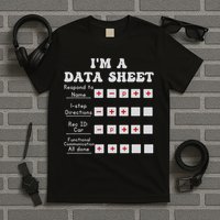 I'm A Data Sheet Aba Behavior Analyst Halloween Costume T-Shirt