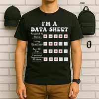 I'm A Data Sheet Aba Behavior Analyst Halloween Costume T-Shirt