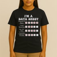I'm A Data Sheet Aba Behavior Analyst Halloween Costume T-Shirt
