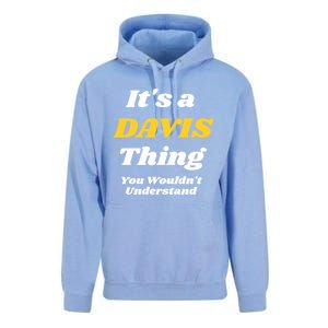 Its A Davis Thing You Wouldnt Understand Family Gift Unisex Surf Hoodie