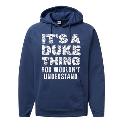 Its A D Uke Thing You WouldnT Understand Matching Family Performance Fleece Hoodie