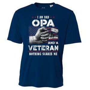 I'm A Dad OPA Veteran Nothing Scares Me Fathers Day Cooling Performance Crew T-Shirt