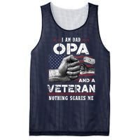 I'm A Dad OPA Veteran Nothing Scares Me Fathers Day Mesh Reversible Basketball Jersey Tank