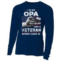 I'm A Dad OPA Veteran Nothing Scares Me Fathers Day Cooling Performance Long Sleeve Crew