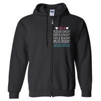 Im A Daycare Teacher Childcare Worker Gift Full Zip Hoodie