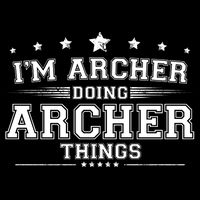 Im Archer Doing Archer Things Drawstring Bag