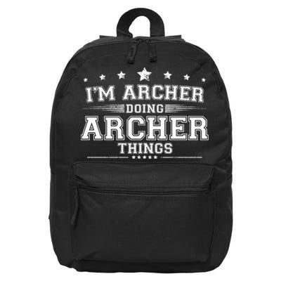 Im Archer Doing Archer Things 16 in Basic Backpack