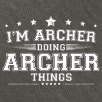 Im Archer Doing Archer Things Cotton Canvas Backpack