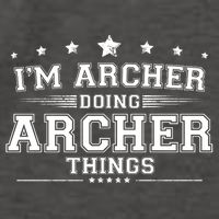 Im Archer Doing Archer Things Vector Backpack