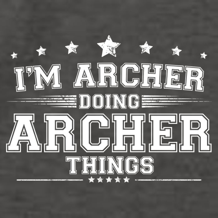 Im Archer Doing Archer Things Vector Backpack