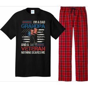 Im A Dad Grandpa And A Veteran Nothing Scares Me Pajama Set