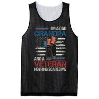 Im A Dad Grandpa And A Veteran Nothing Scares Me Mesh Reversible Basketball Jersey Tank