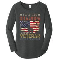 Im A Dad Grandpa And A Veteran Nothing Scares Me Women's Perfect Tri Tunic Long Sleeve Shirt