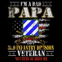IM A Dad Papa & 3rd Infantry Division Veteran FatherS Day .Png Impact Tech Backpack