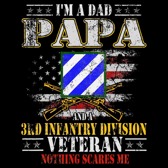 IM A Dad Papa & 3rd Infantry Division Veteran FatherS Day .Png Impact Tech Backpack