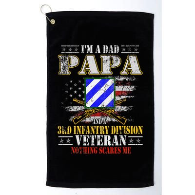 IM A Dad Papa & 3rd Infantry Division Veteran FatherS Day .Png Golf Towel