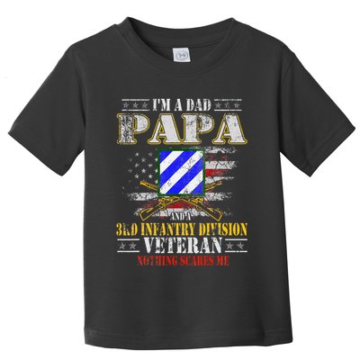 IM A Dad Papa & 3rd Infantry Division Veteran FatherS Day .Png Toddler T-Shirt
